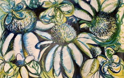 The Wild Thing Connect The Dots Art Studio - Abstract Echinacea 2