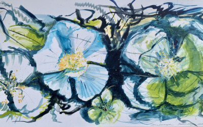 Abstract Rockrose 1 Connect The Dots Art Studio - Abstract Rockrose